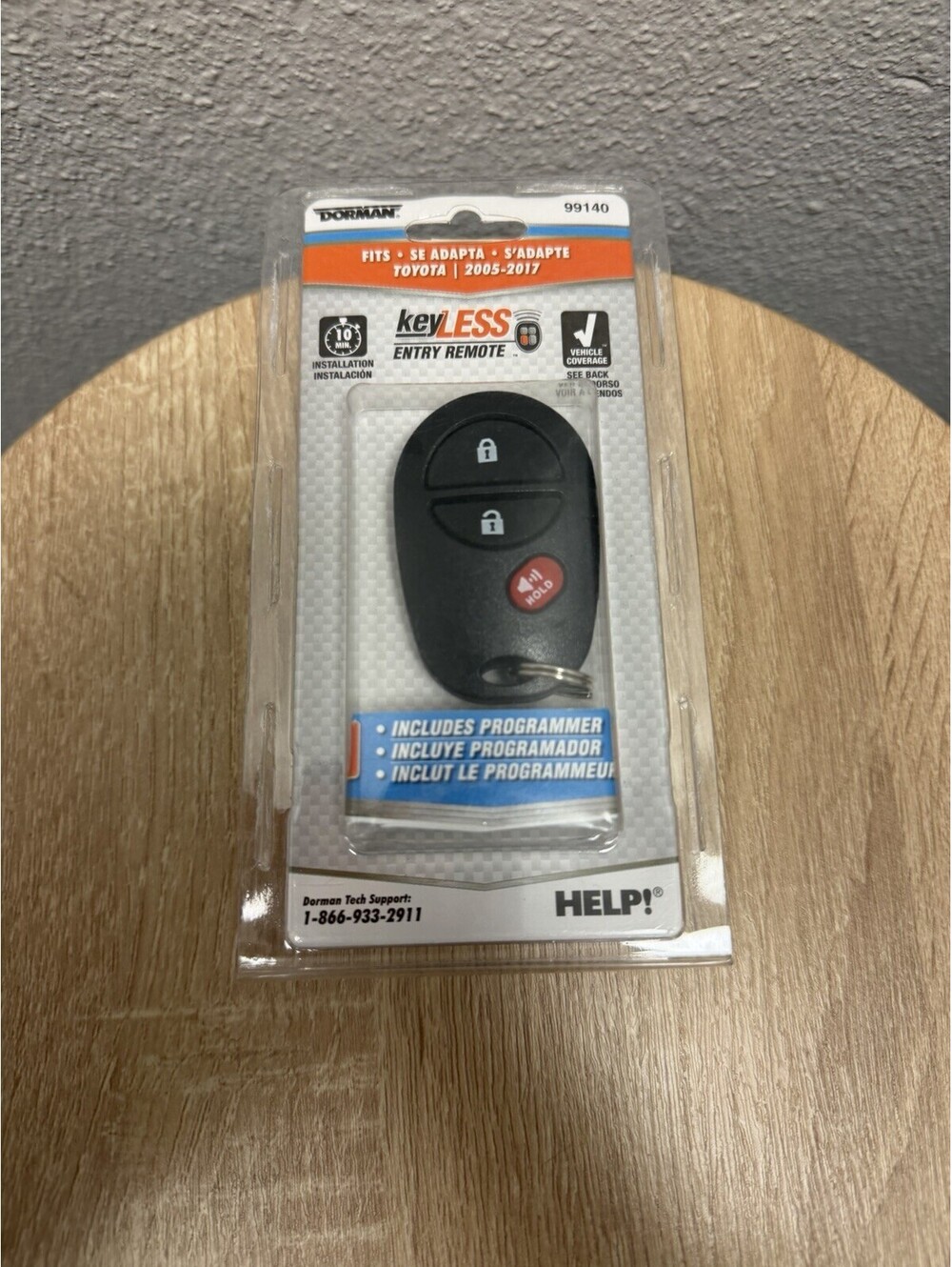 99140 Dorman Key Fob for Toyota Sienna Sequoia Tundra Tacoma Highlander 08-13